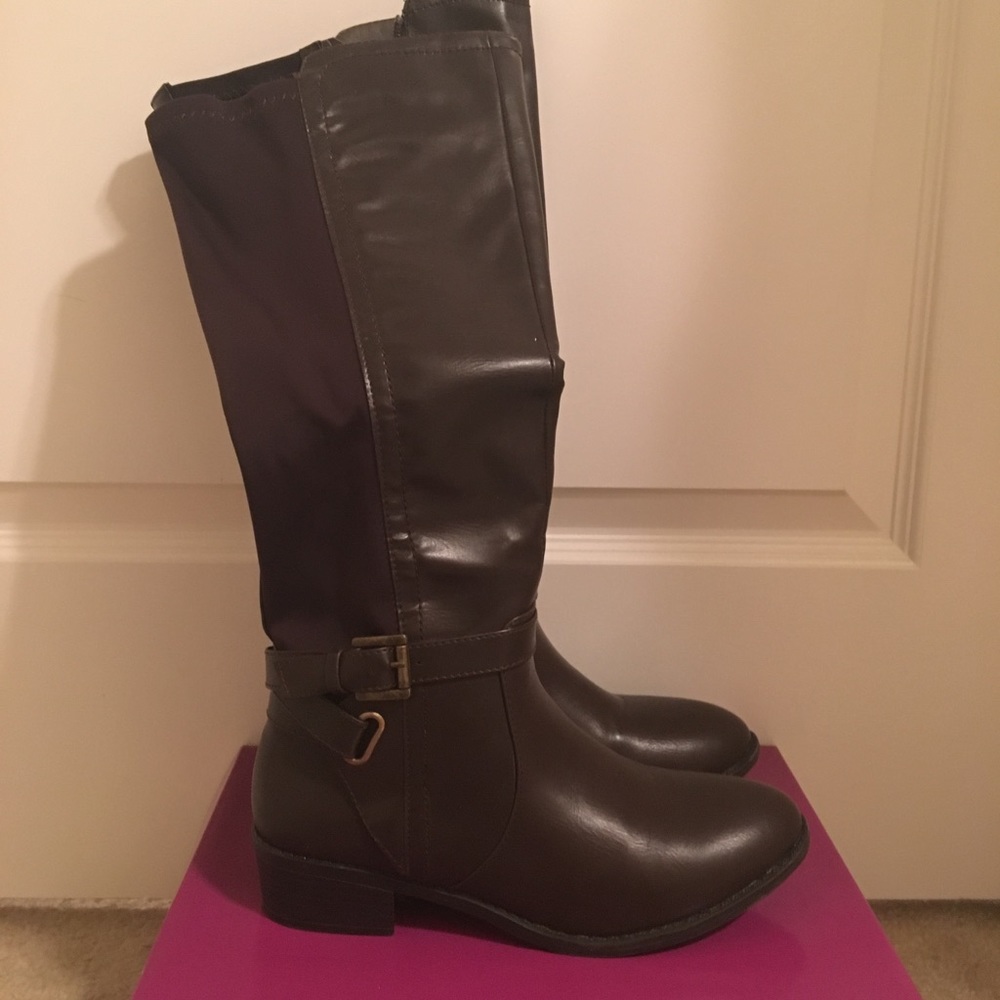 Rampage Dark Brown Riding Boots Size: 6M